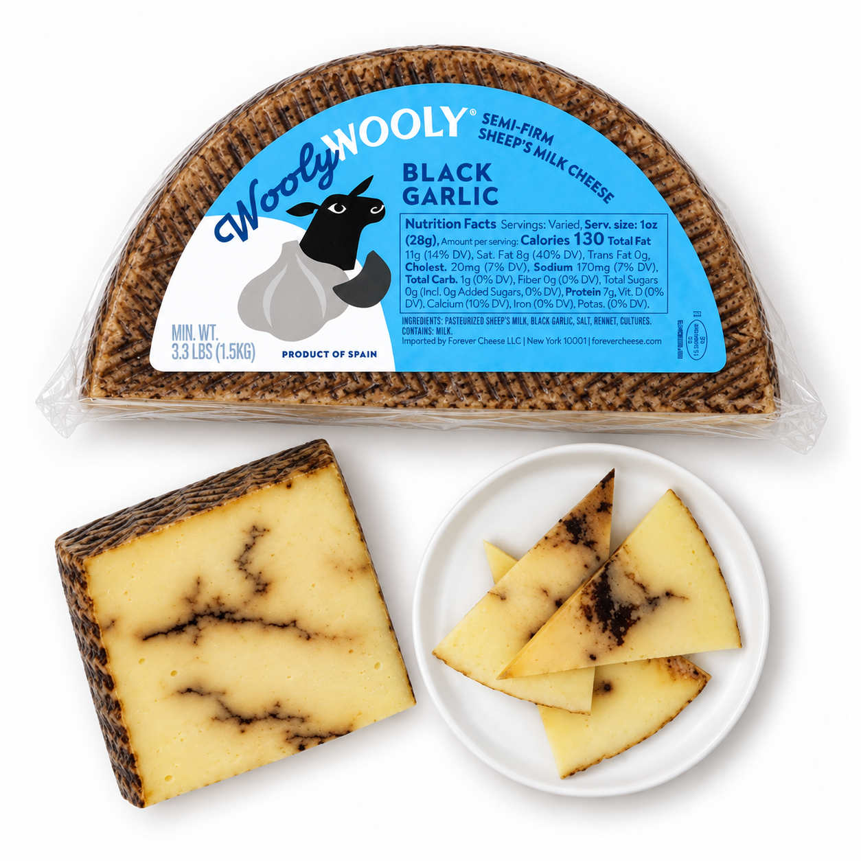 Mitica Wooly Wooly Sheep's Milk Cheese with Black Garlic 1