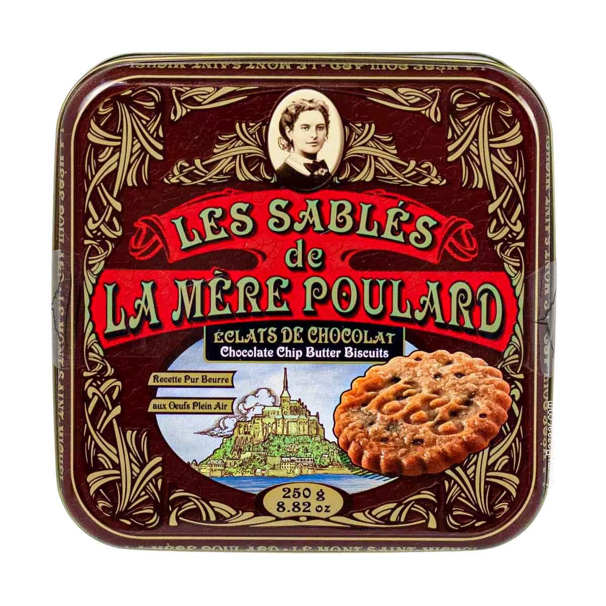 La Mere Poulard French Chocolate Chip Sable Cookies in Luxury Tin 2