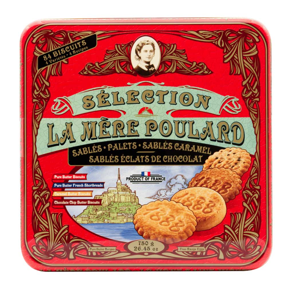 La Mere Poulard Assorted French Cookies Gift Tin 1
