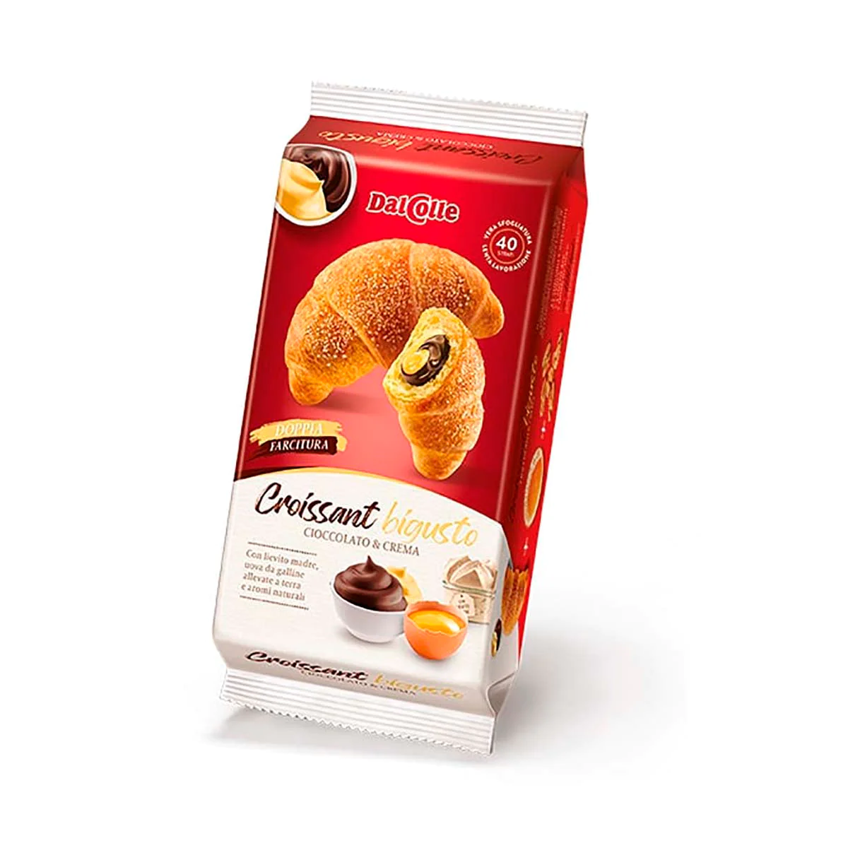 Dal Colle Italian Chocolate and Custard Cream Croissants 1