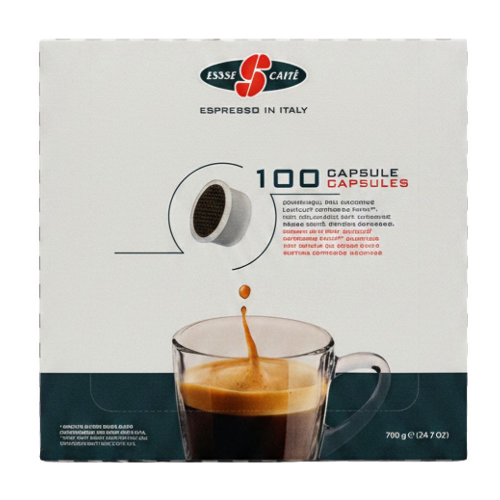 Essse Caffe Decaff Ground Coffee Capsules, 100-Pack 1