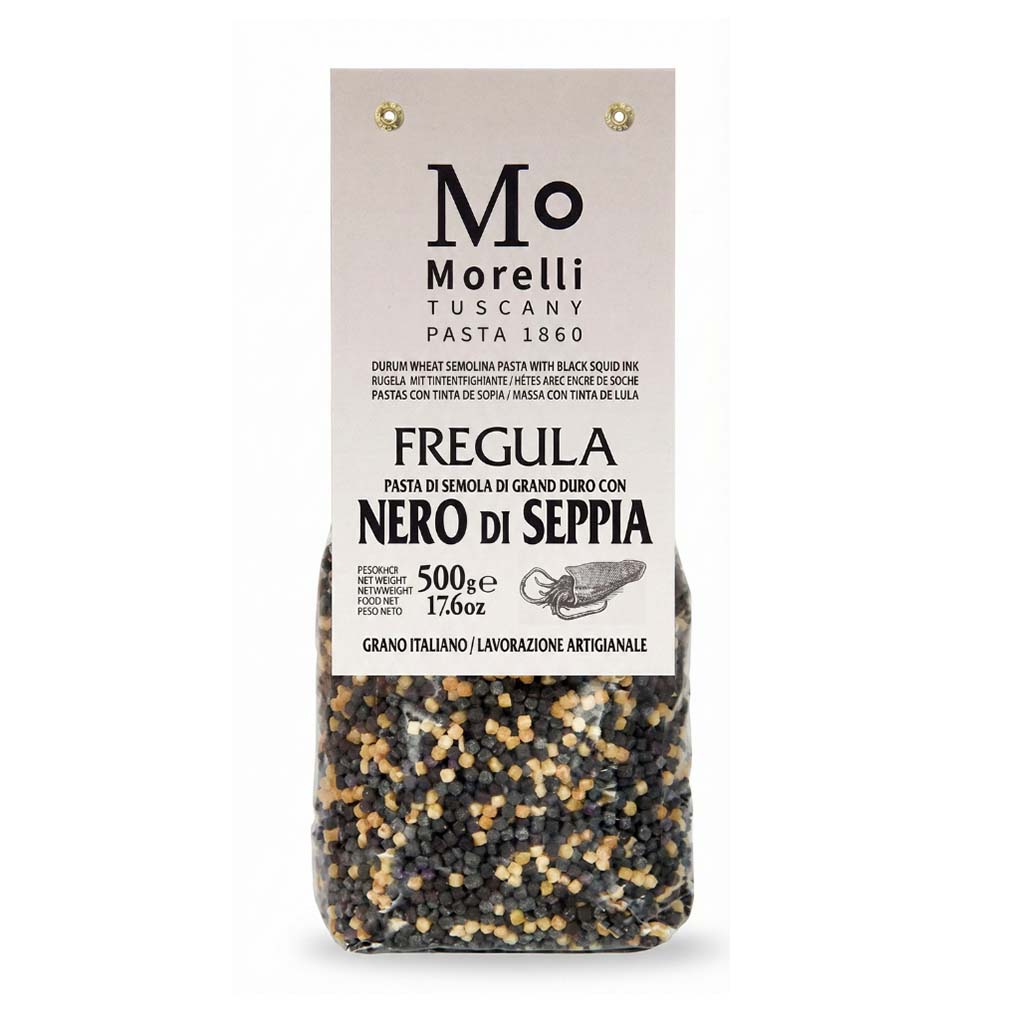 Morelli Black & White Fregola Pasta 1