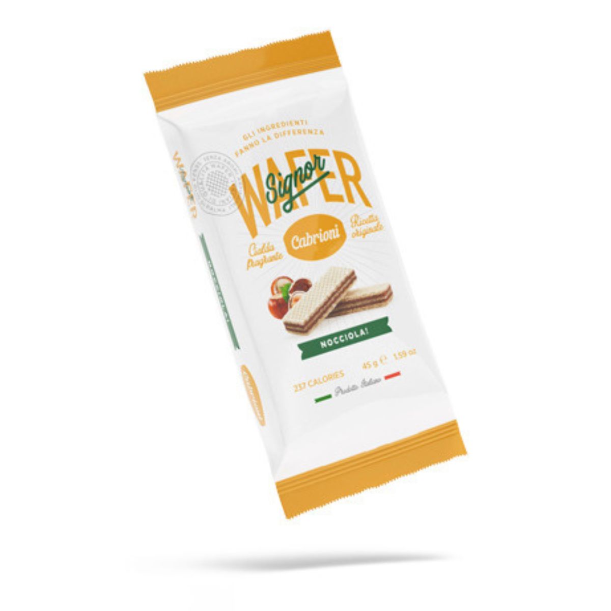 Cabrioni Italian Hazelnut Signor Wafer 5-pack, No Palm Oil 2