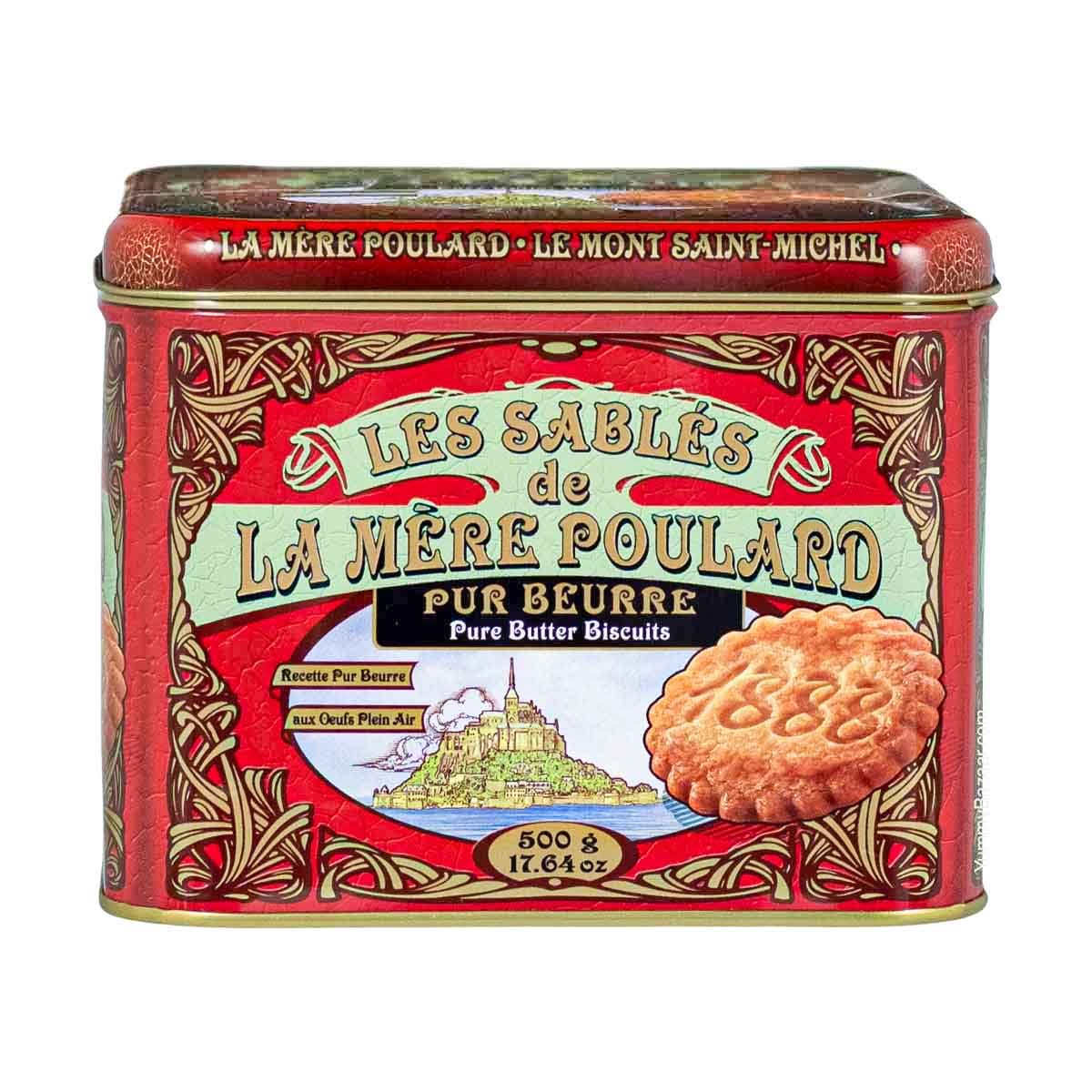 La Mere Poulard French Butter Sable Cookies in Luxury Tin 1