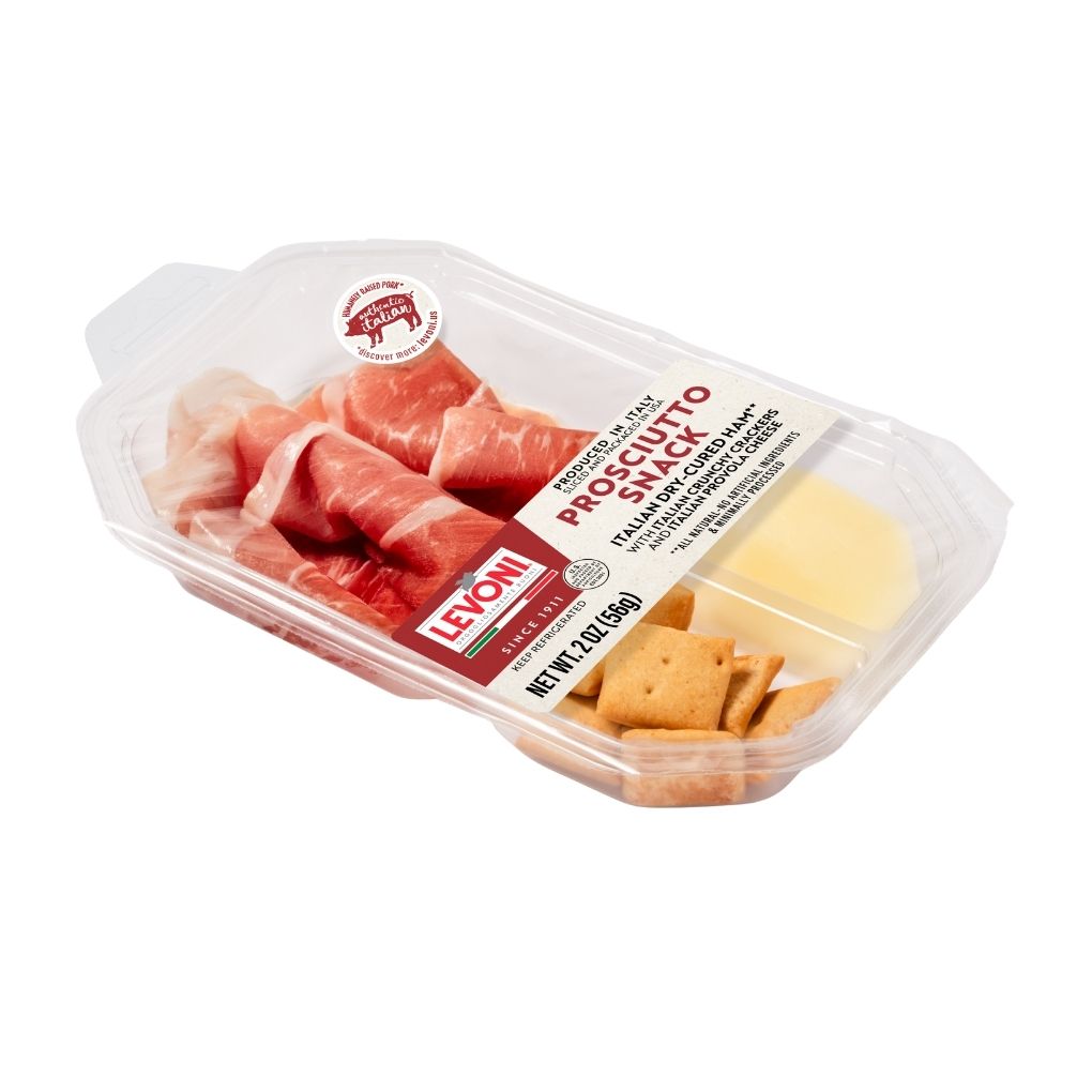 Levoni Prosciutto Snack with Crackers and Provola Cheese 1