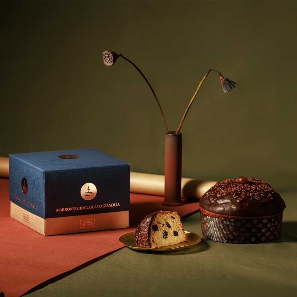 Fiasconaro Chestnuts & Gianduia Chocolate Panettone 2