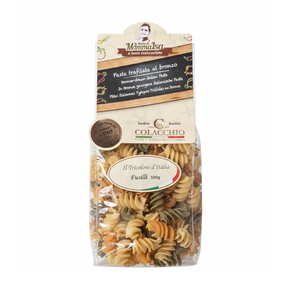 Colacchio Tri-Color Fusilli Pasta 1
