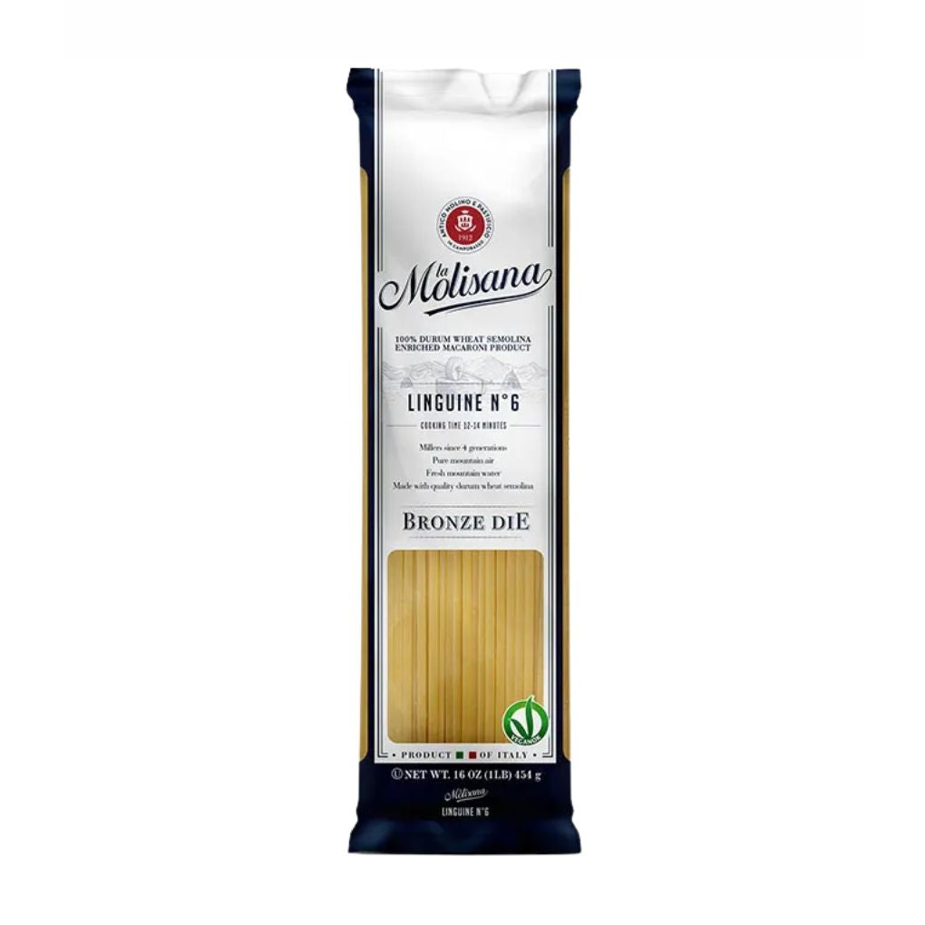 La Molisana Linguine Pasta #6, 100% Italian Wheat 1