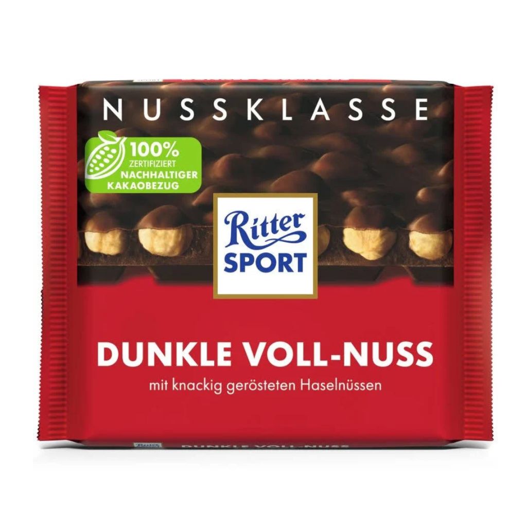 Ritter Sport Dark Chocolate with Whole Hazelnuts 1