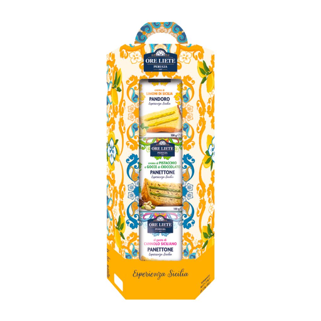 Ore Liete Preorder: Sicilian Panettone and Pandoro Gift Set 1