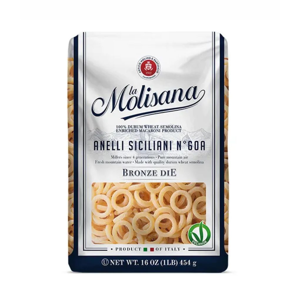 La Molisana Anelli Siciliani Pasta #60A, 100% Italian Wheat 1