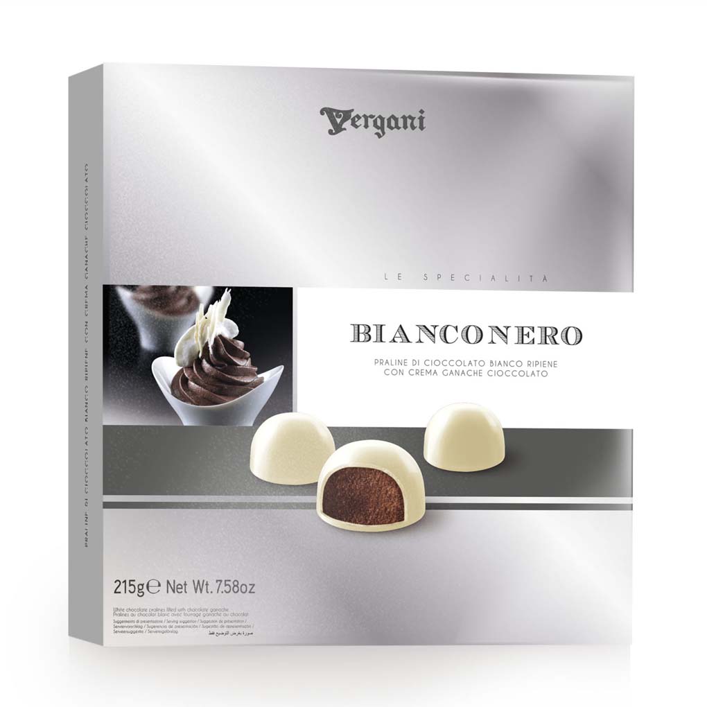 Vergani Bianconero Pralines with Dark Chocolate Filling 1