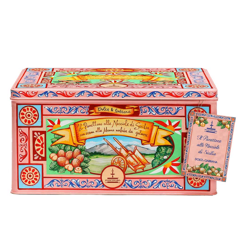 Fiasconaro Sicilian Hazelnut Panettone with Manna Cream (No Candied Fruit) 1