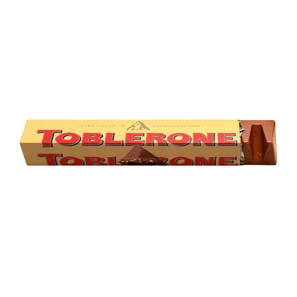 Toblerone Milk Chocolate with Honey & Almond Nougat 1