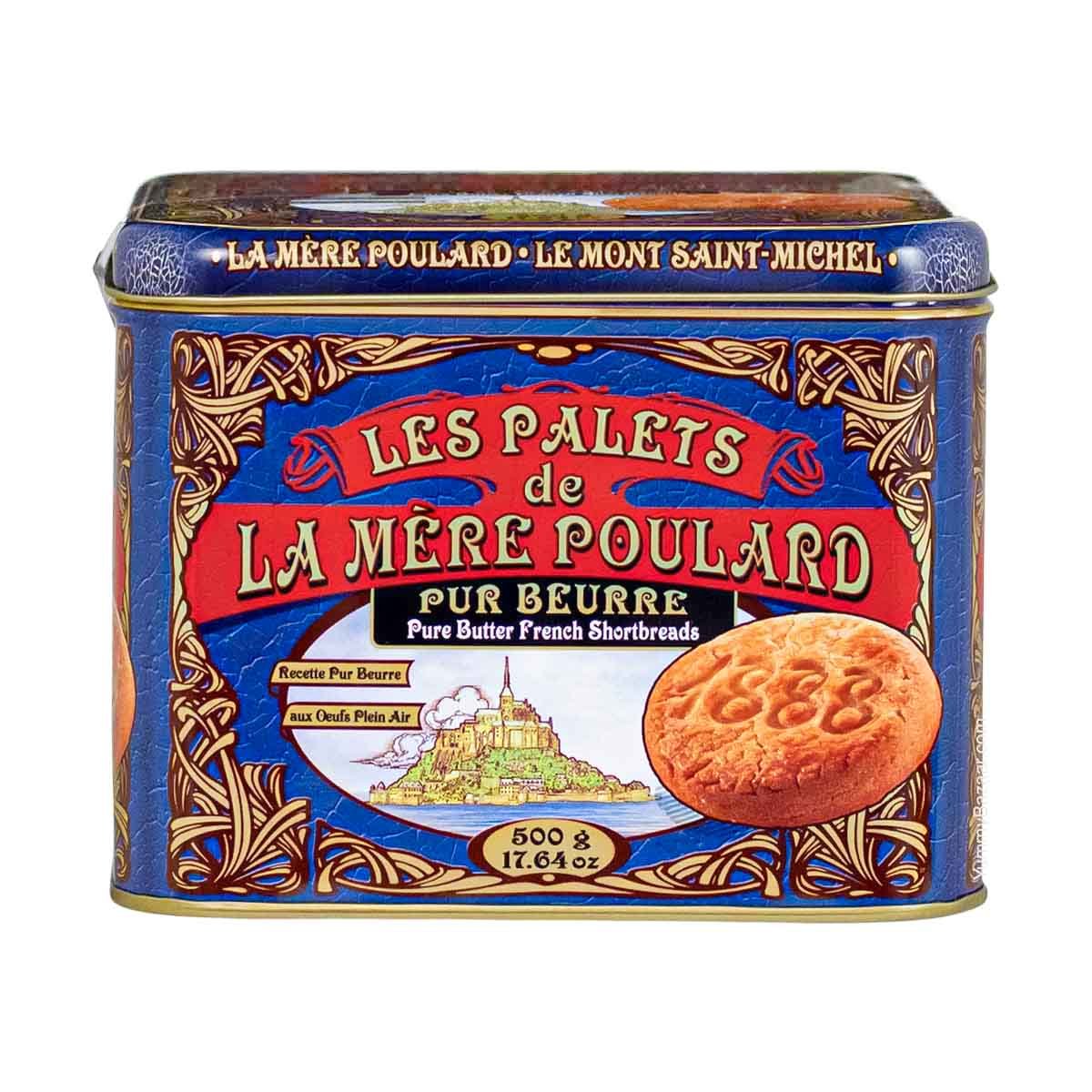 La Mere Poulard French Butter Cookies Palets in Luxury Tin 1