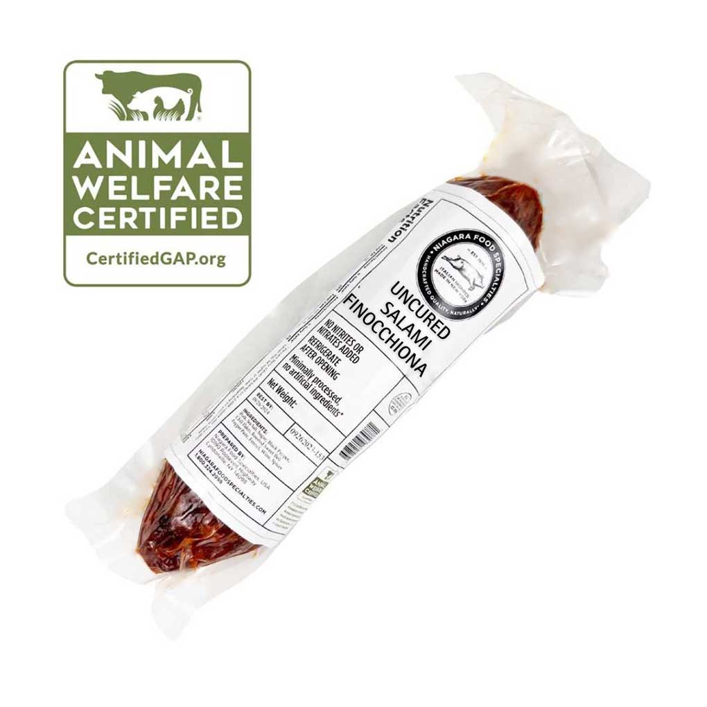 Niagara Food Specialties Priumium Uncured Salami Finocchiona 1