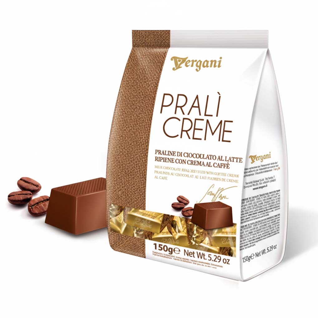 Vergani Prali Creme Milk Chocolate Pralines with Coffee Filling 1