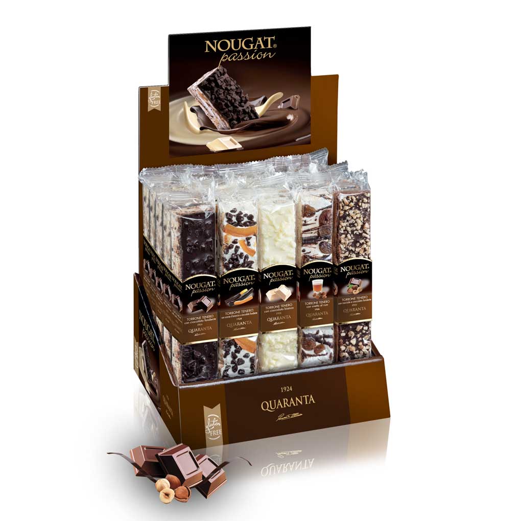 Quaranta Choco Cream Assorted Soft Nougat Bars 1