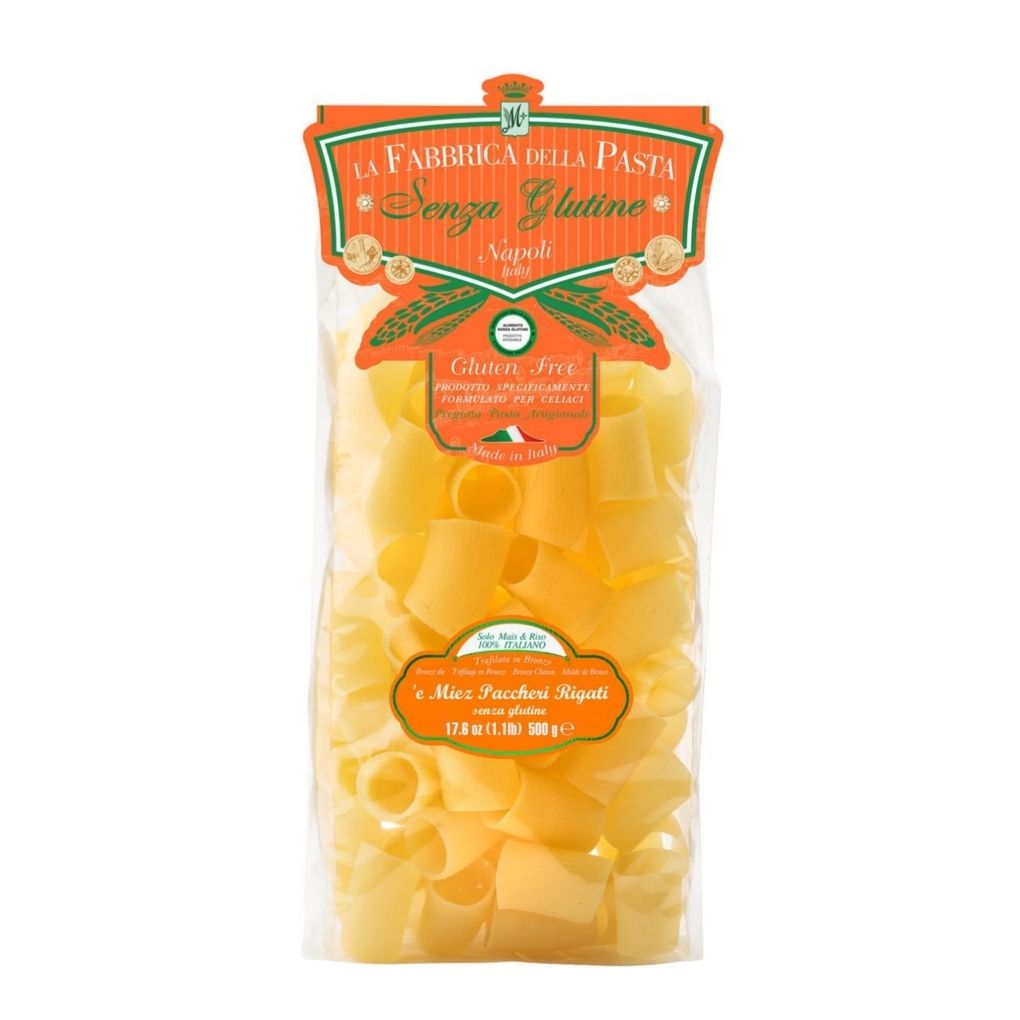 La Fabbrica Della Pasta Gluten Free Mezzi Paccheri Rigati 1
