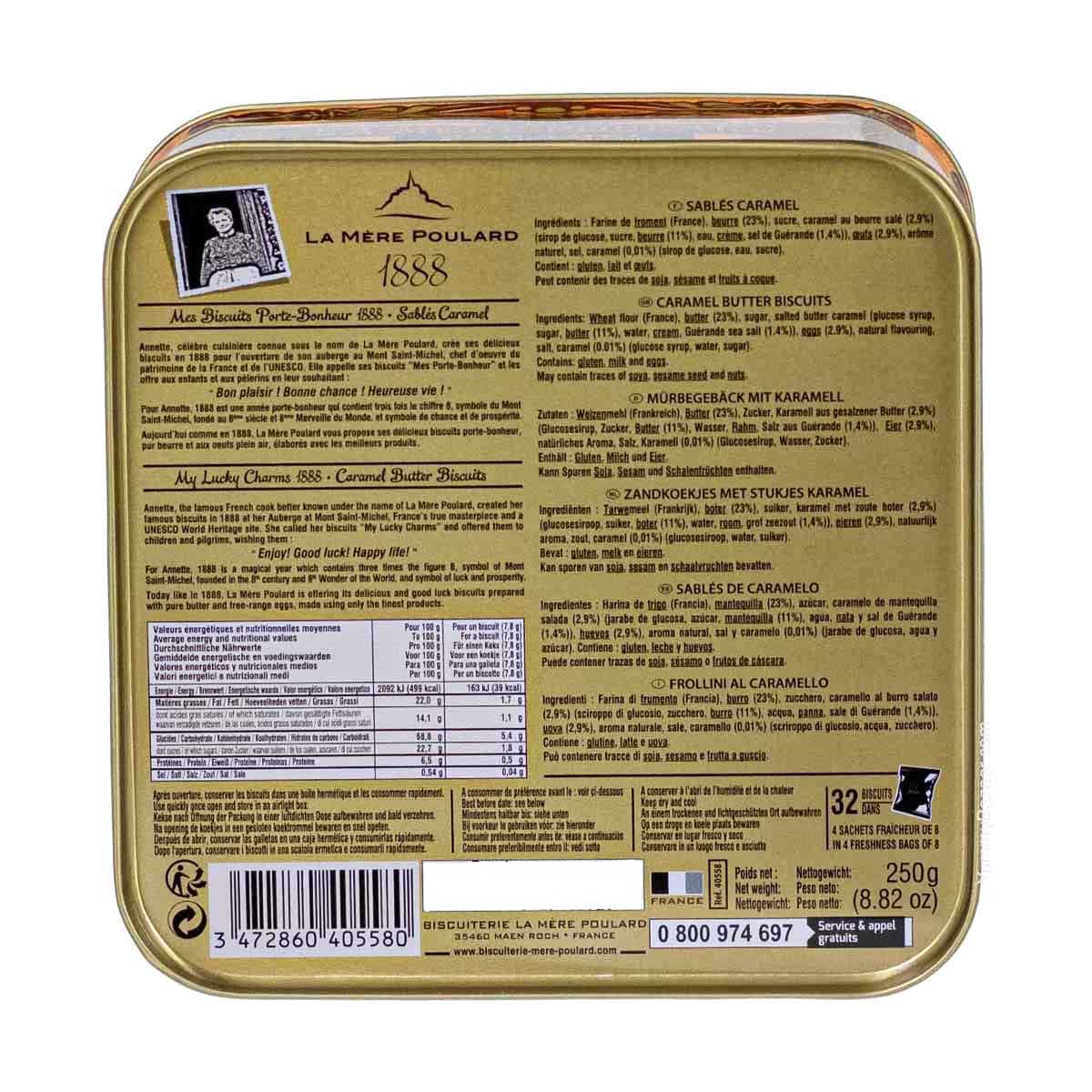 La Mere Poulard French Caramel Sable Cookies in Luxury Tin 3