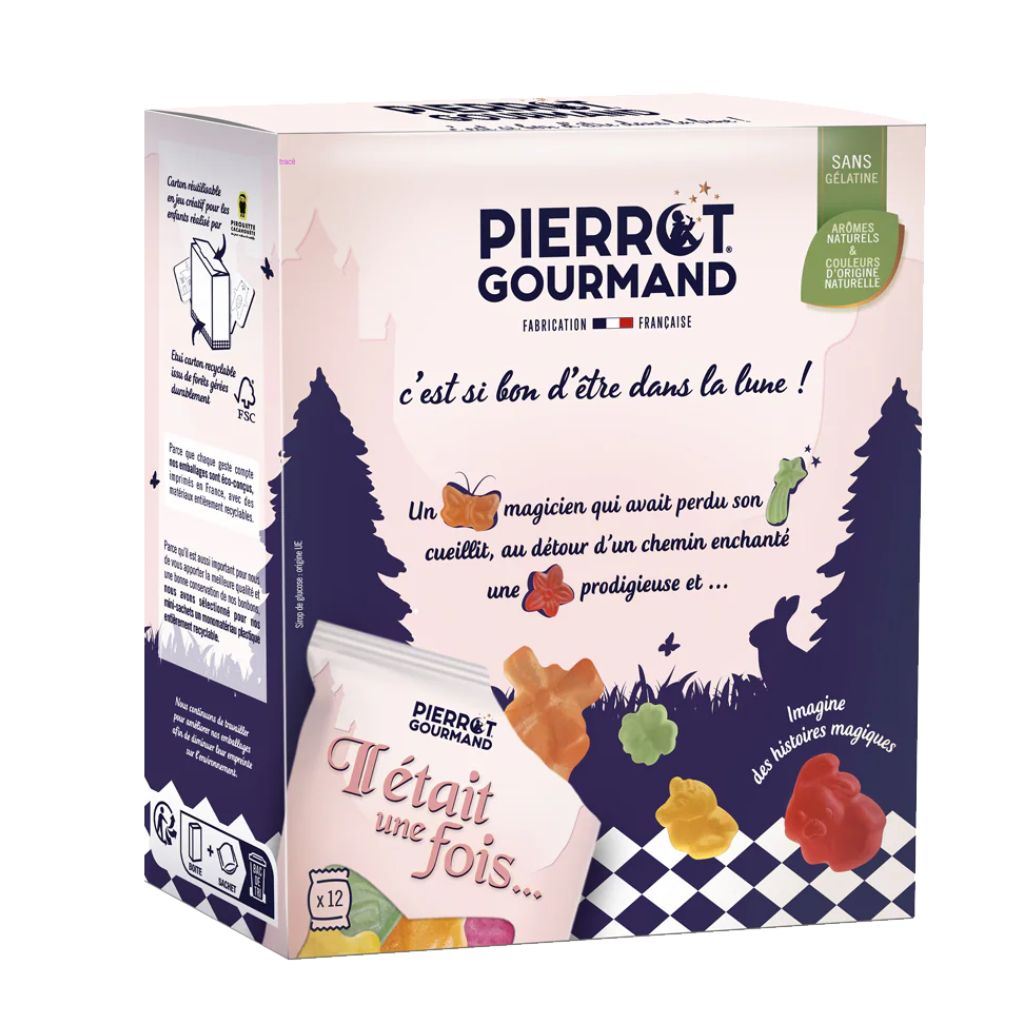Pierrot Gourmand "Once Upon a Time" French Gummies, 12 Sachets, No Gelatin 1