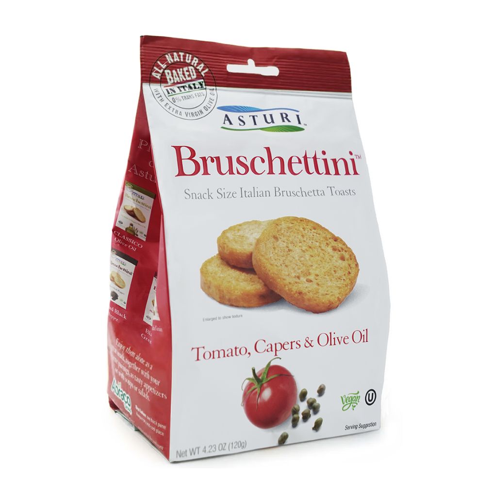 Asturi Tomato, Caper & Olive Oil Bruschettini 1