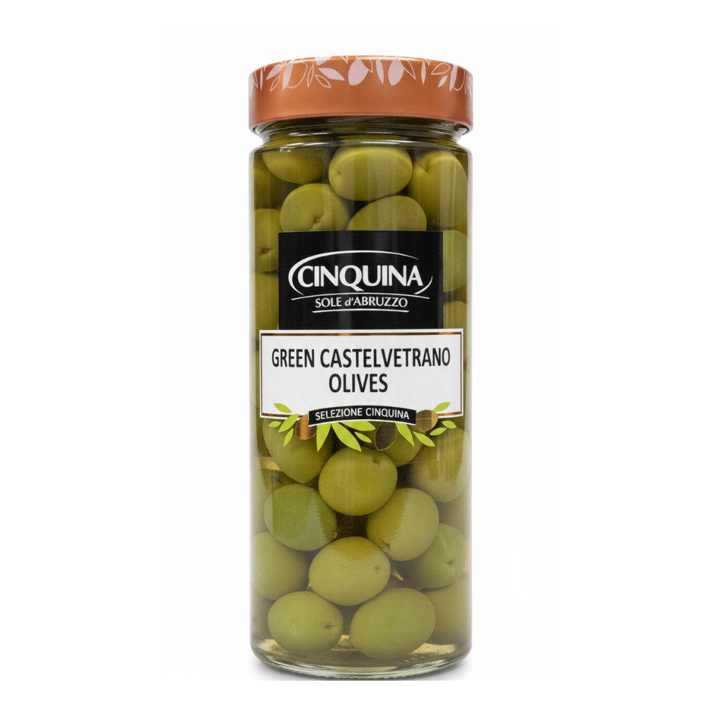 Cinquina Green Castelvetrano Olives 1