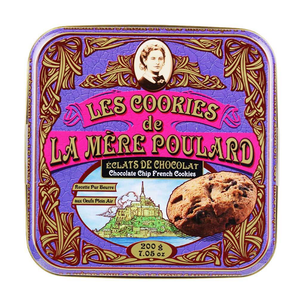 La Mere Poulard French Chocolate Chip Cookies in Luxury Tin 2
