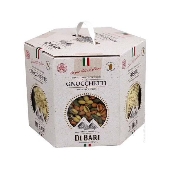 Di Bari 100% Italian Grain Pasta Briefcase: 6 Shapes, Bronze Cut 2