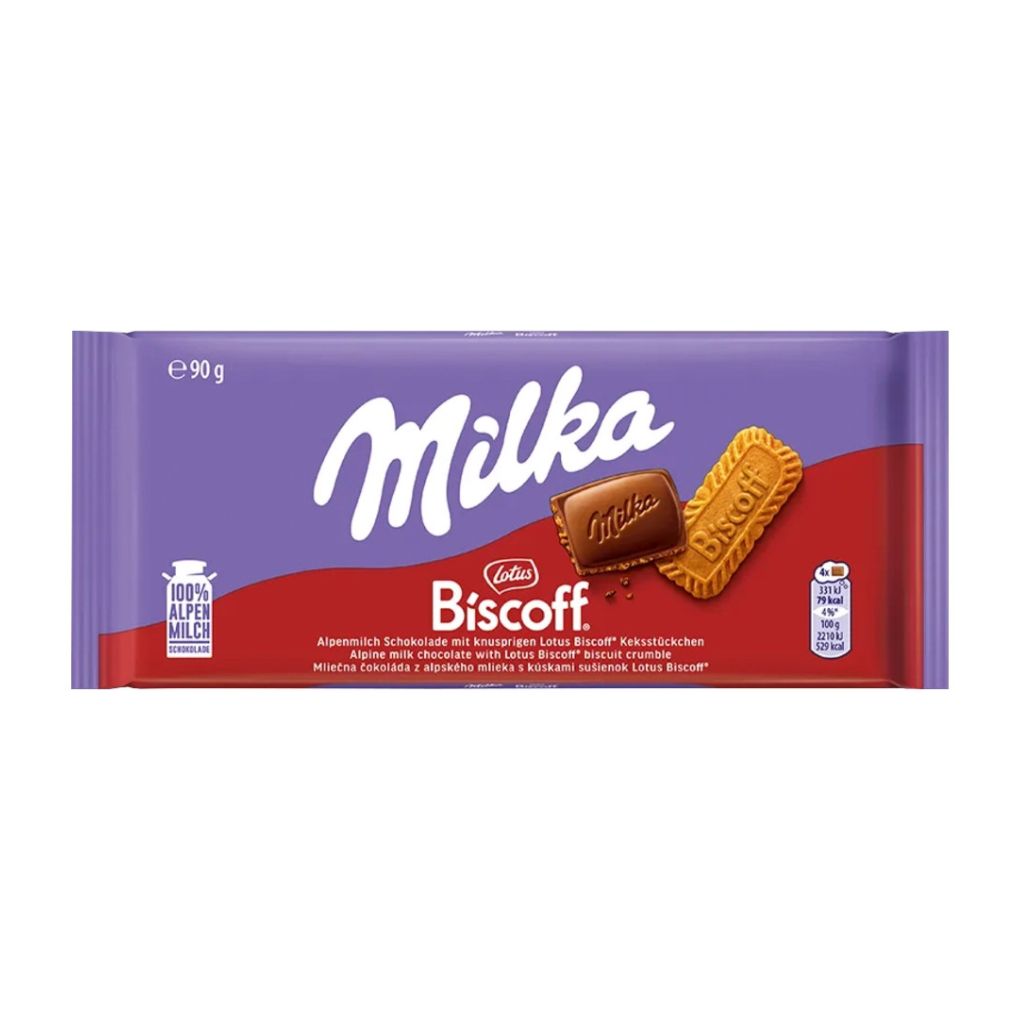 Milka Lotus Biscoff & Cream Chocolate Bar 1