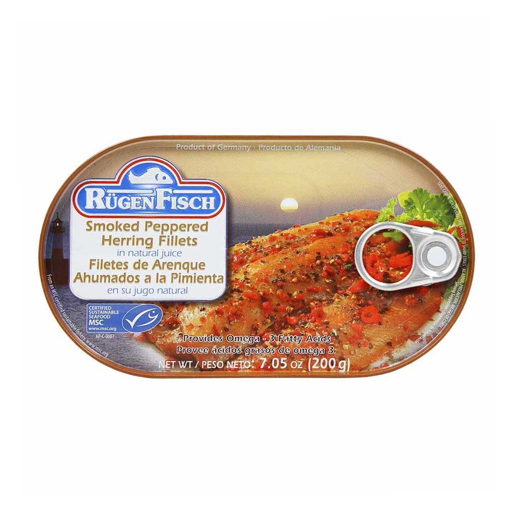 Rugen Fisch Smoked Peppered Herring Fillets 1