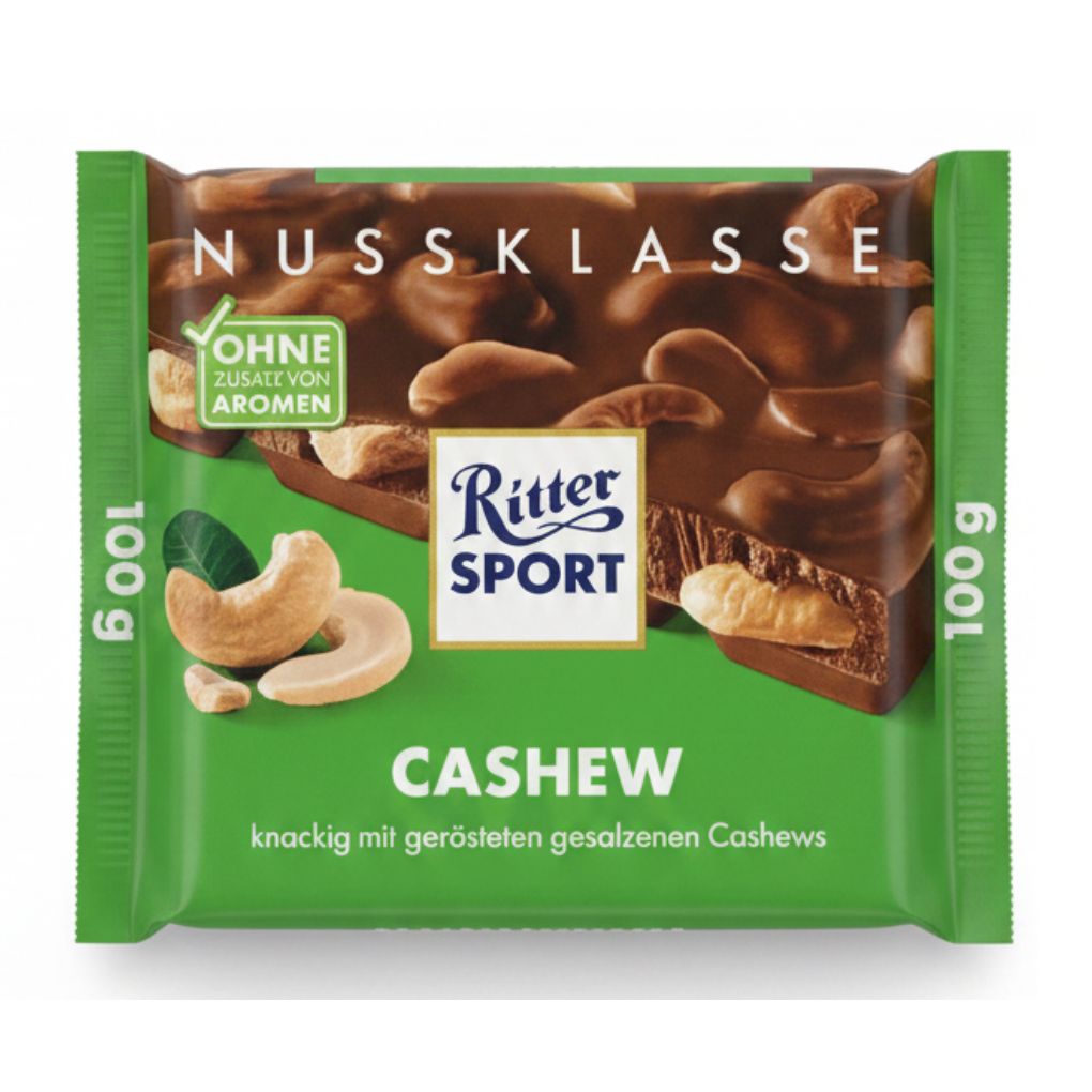 Ritter Sport Milk Chocolate with Cashew 1