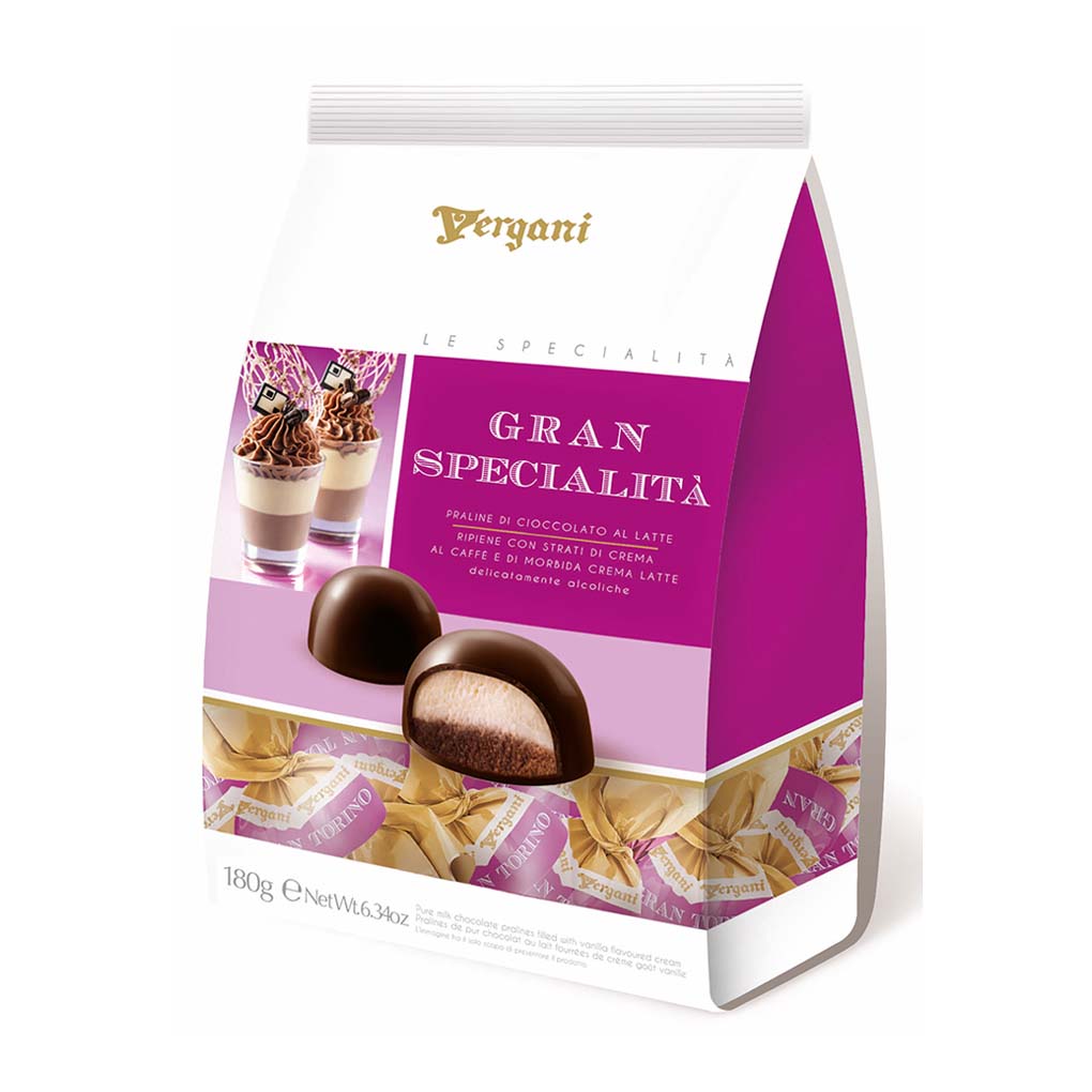 Vergani Gran Specialita Milk Chocolate Pralines with Coffee Filling 1