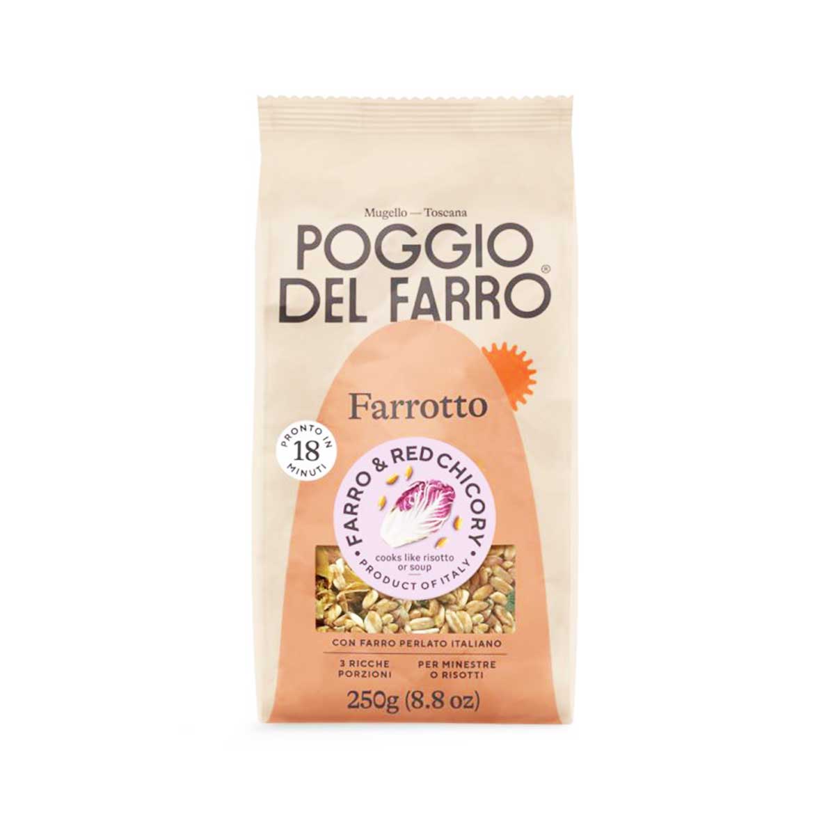 Poggio Del Farro Italian Farro Risotto with Red Chicory 1
