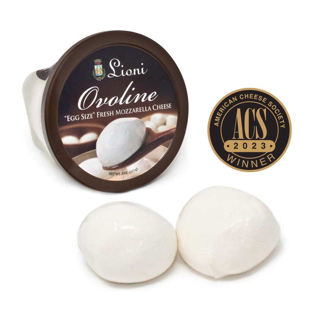 Lioni Latticini Ovoline Fresh Mozzarella in Water, 4oz Balls 1