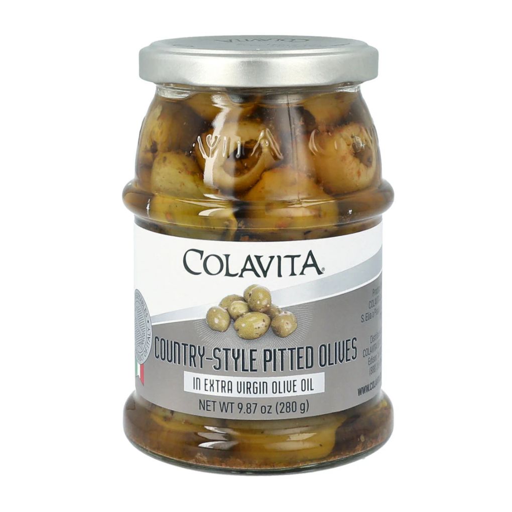 Colavita Country Style Pitted Olives in EVOO 1