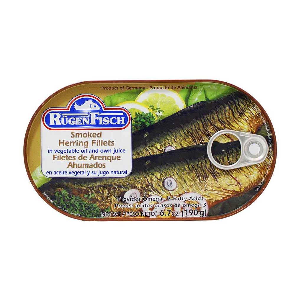 Rugen Fisch Smoked Herring Fillets in Vegetable Oil 1