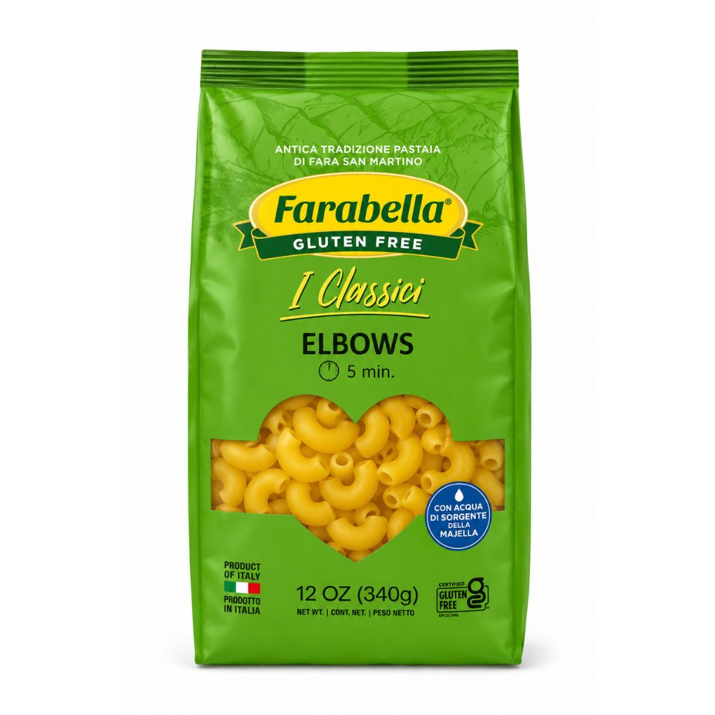 Farabella Gluten Free Elbow Pasta 1