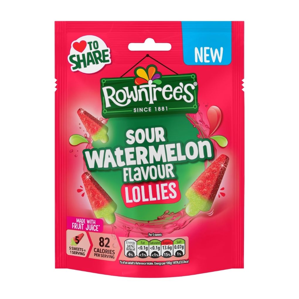 Rowntree's Sour Watermelon Lollies 1