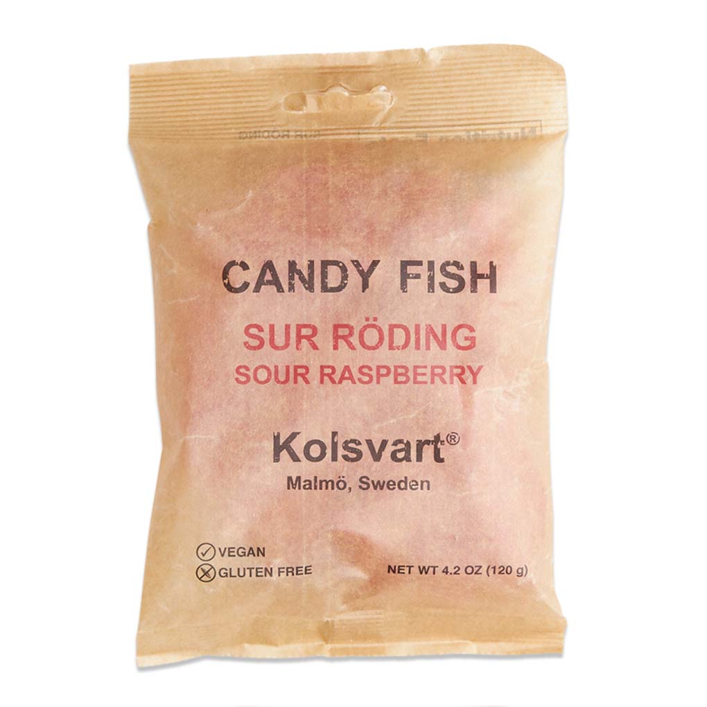Kolsvart Sour Raspberry Swedish Vegan Gummy 1