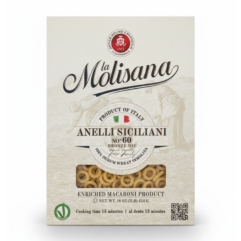 La Molisana Anelli Siciliani Ring Pasta 1