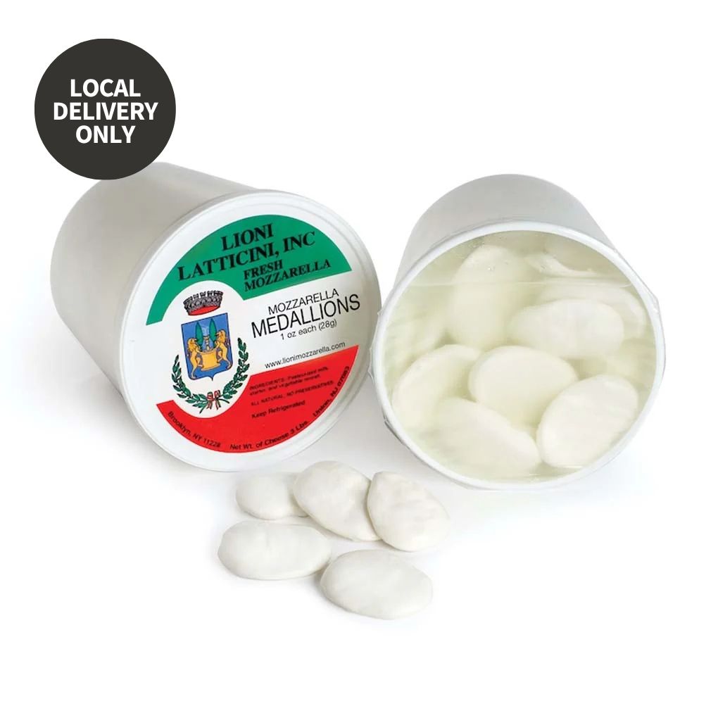 Lioni Latticini Medallions Fresh Mozzarella in Water, 1oz Pc 1