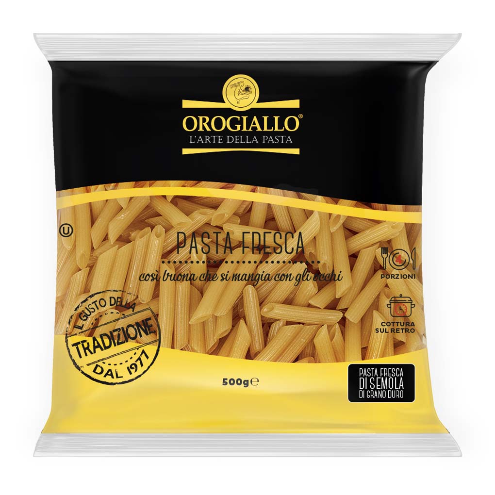 Oro Giallo Fresh Penne Rigate Pasta 2