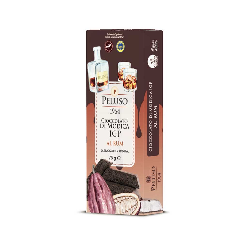 Peluso Italian Modica PGI Chocolate with Rum 1