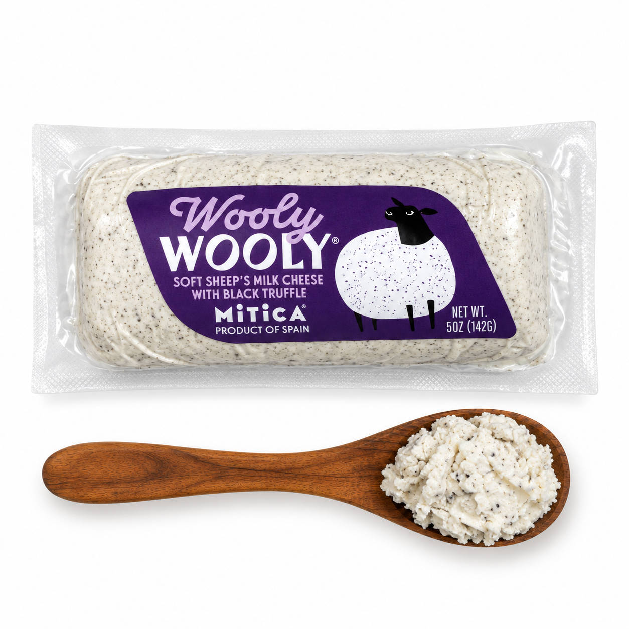 Mitica Wooly Wooly Fresh Sheep's Milk Cheese with Black Truffle 1