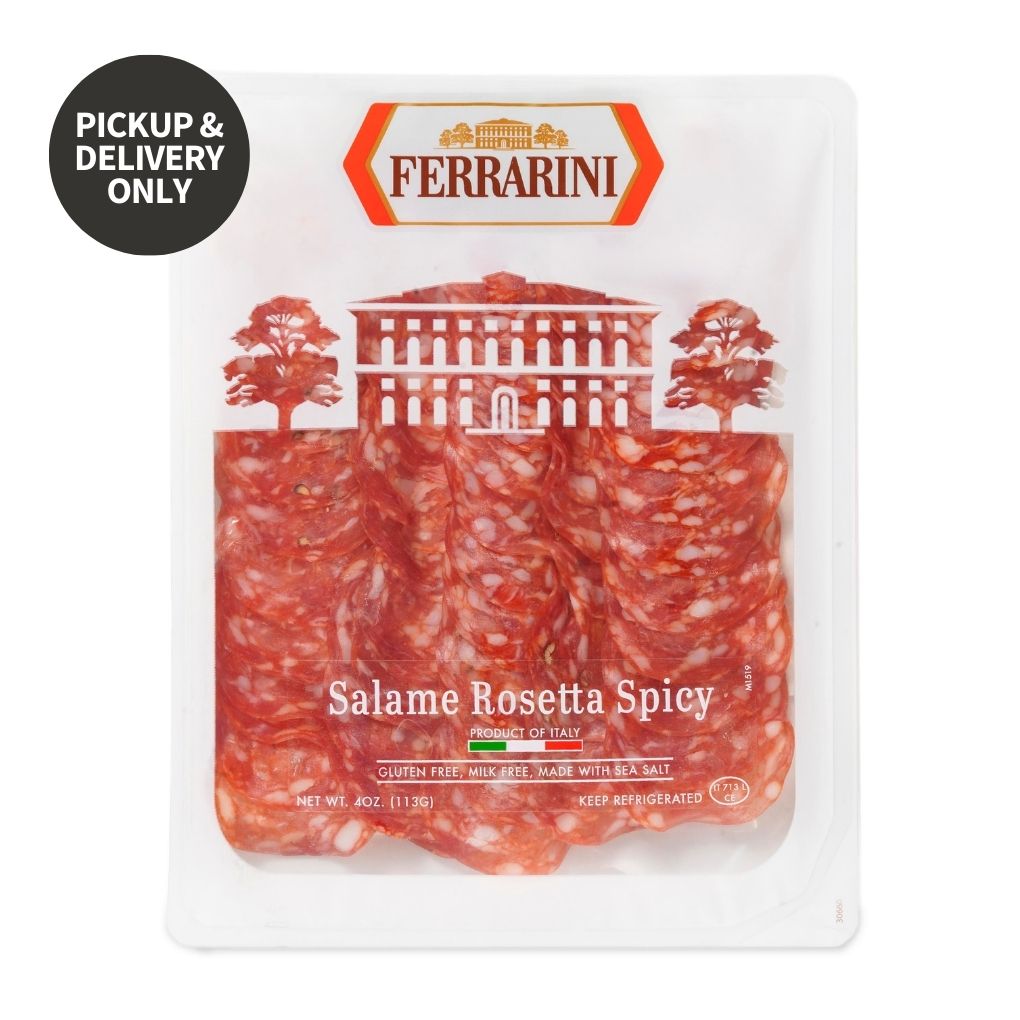 Ferrarini Spicy Rosetta Salami, Sliced 1