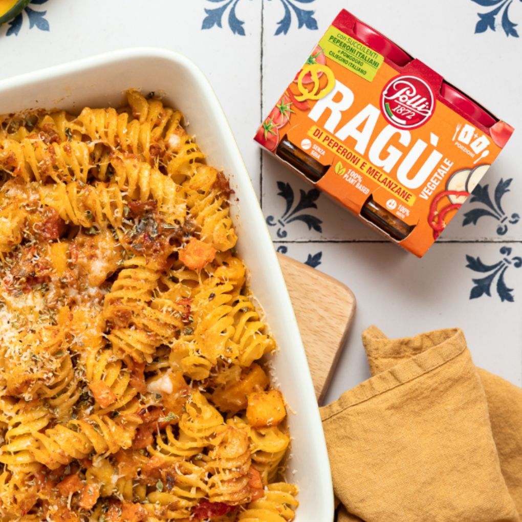 Polli Plant-Based Ragu Sauce with Peppers & Eggplants (2-Pack) 2