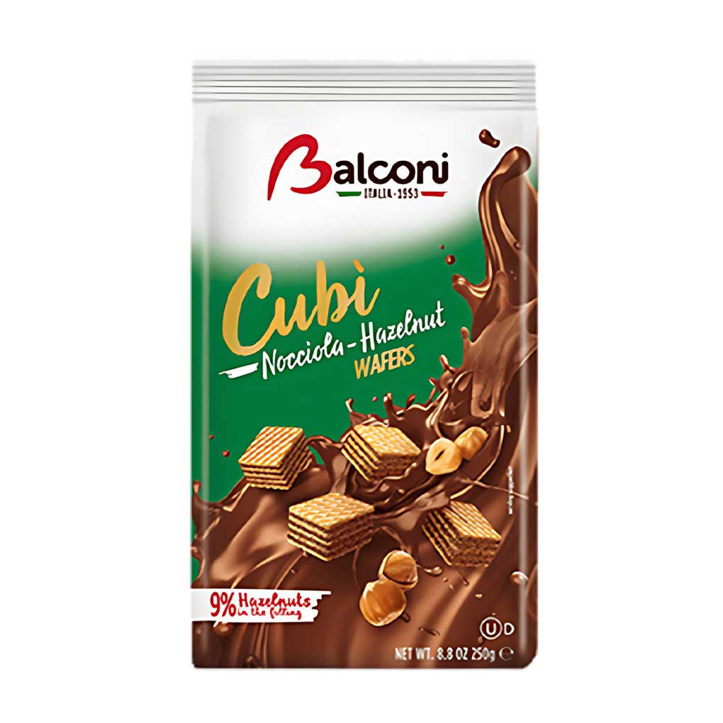 Balconi Hazelnut Wafer Cubes 1