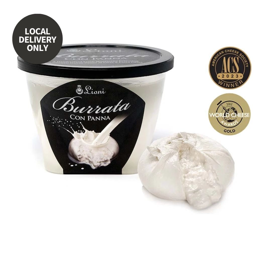 Lioni Latticini Burrata Con Panna, 8oz Balls 1