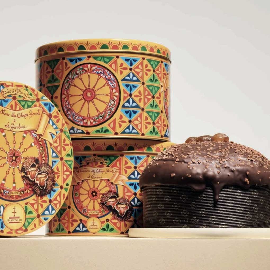 Fiasconaro Gianduia Panettone with Glazed Chestnuts 3